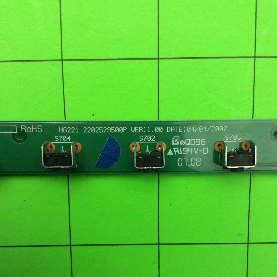 Hannspree HF229H Monitor Key Button Board HG221 2202529500P - Image 4 of 4