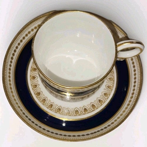 Antique Royal Worcester Aesthetic Cobalt Blue Demitasse Cup and Saucer - Picture 14 of 19