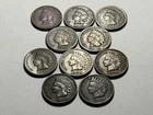 10 COIN LOT INDIAN HEAD PENNIES FULL DATES - SHIPS FREE W/ USPS TRACK & INSUR