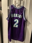 Larry Johnson Charlotte Hornets Signed #2 Basketball Jersey NBA Original