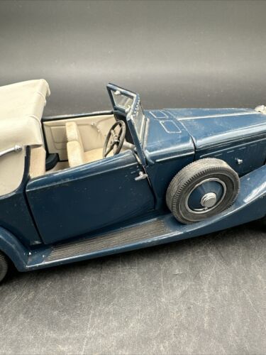 1:24 FRANKLIN MINT 1934 HISPANO-SUIZA KILLNER J12 BLUE - Picture 8 of 9