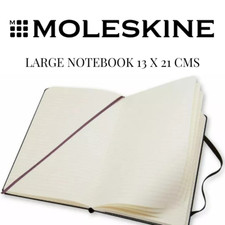 Moleskine Classic Notebook RRP £22 Hard Cover Large (13x 21cm) Ruled/Lined Black