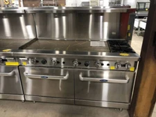 Atosa ATO-48G2B 60'' CookRite Range 48" Griddle on left/ 2 Burners   LP Prop gas