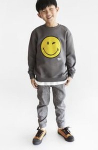 zara smiley sweatshirt