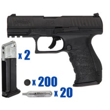 T4E .43 CAL PAPA PAINTBALL PISTOL PACKAGE KIT - WALTHER PPQ M2 LE - BLACK