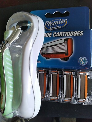 Dorco Pace 6  - Six Blade Razor -   1 ergo Handle + 8 refill Cartridges