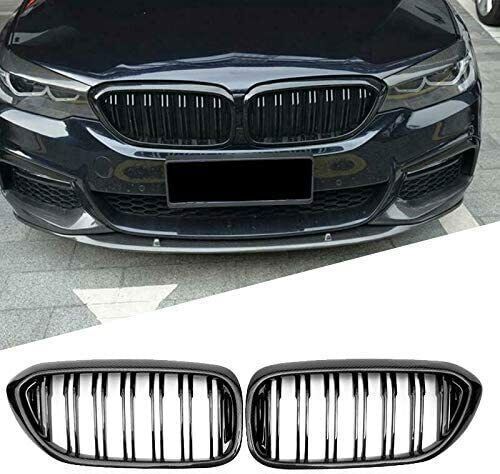 Real Carbon Fiber+ ABS Front Grille Fit For BMW 5 Series G30 G38 - Bild 1 von 4
