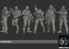 Gunslinger Modern Miniature US American PMC Contractors Mercenaries Spectre 28mm