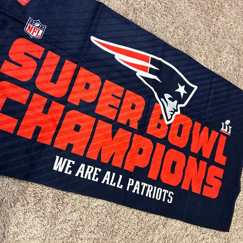 New England Patriots Super Bowl LI Champs 22" X 42" Locker Room Towel TB12 New! - Picture 7 of 11