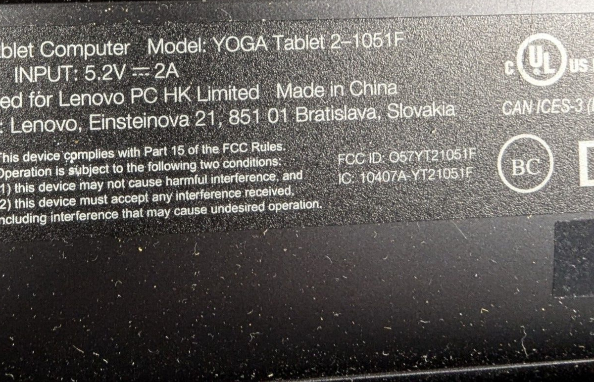 Lenovo YOGA Tablet 2-1051F Windows 59428422 Win10 美品