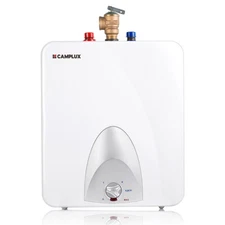 CAMPLUX RV Camper Electric Water Heater 6 Gallon Compact Mini Tank Hot Shower
