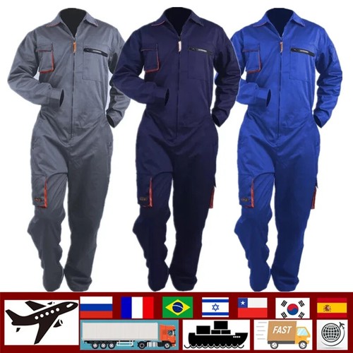Work Overall Uniform Working Coveralls Welding Suit Car Repair Workshop Clothes - Picture 2 of 24