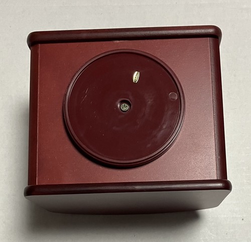 Wooden Desktop Remote Control Swivel Rotating Caddy Organizer 7 X 6 X 5.5 EUC - Picture 6 of 9