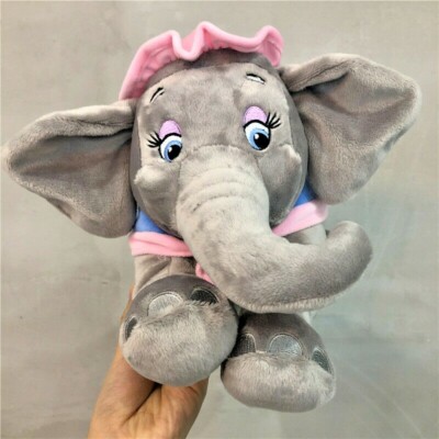 Disney MRS JUMBO the Elephant Dumbo's Mom 14in Grey Pink Soft Plush | eBay