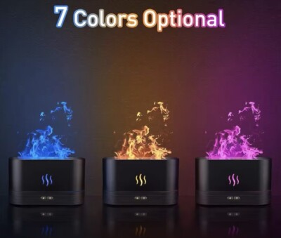 Cute Aroma Volcano Fire Flame Diffuser Humidifier For Aromatherapy Essential Oi