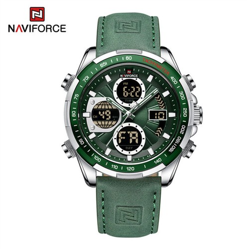 NAVIFORCE Men Watches Dual Time Steel Stopwatch Male Business Digital Wristwatch - Picture 23 of 32