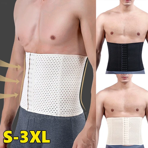 Fajas Para Hombres Corsé Shaper Adelgazar Reductoras Tummy Faja De Ejercicio US - Picture 1 of 19