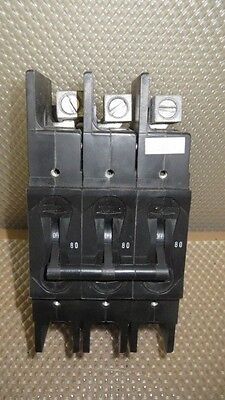 AMPS 80 80 AMP BREAKER AIRPAX BREAKER 3 POLE F.L 480 VAC