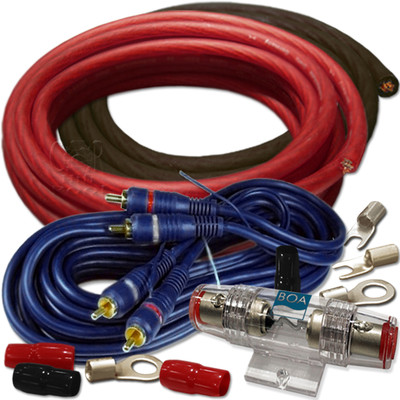DIETZ NEW BOA Car-Hifi Kabelset - 20mm² Kabel Set Auto Kabel Satz für Verstärker