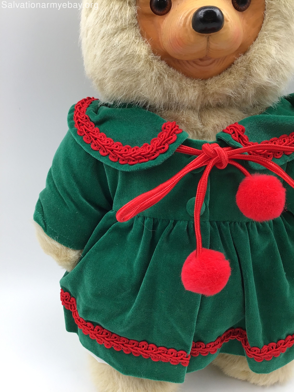 RAIKES BEARS 16 INCH PLUSH BEAR WITH WOODEN FACE HAS TAGS 5319/7500 EDITION eBay