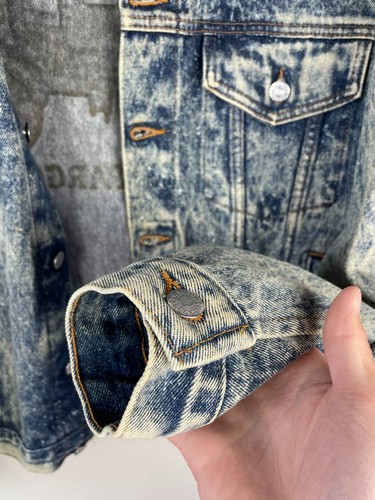 Vintage Wells Fargo Denim Jacket 90s Size M Made in USA - Picture 10 of 15