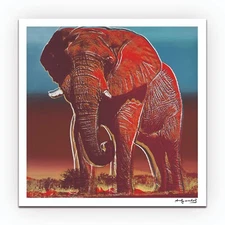 Andy Warhol - Elephant - Limited Lithograph Art Print