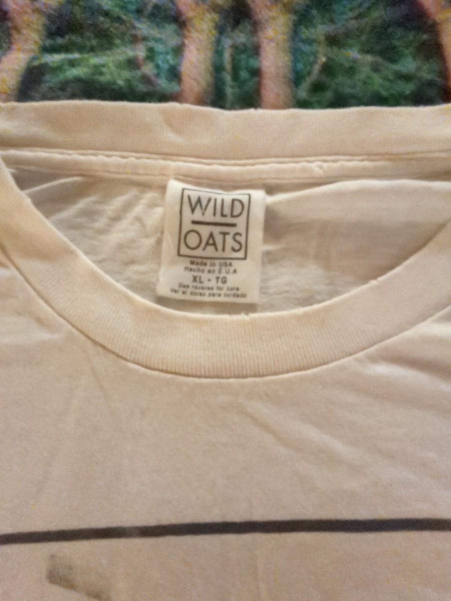 Rare 1996 Vintage USA Wild Oats Kurt Kobain Nirvana T Shirt Rare 1996 Vintage USA Wild Oats Kurt Kobain Nirvana T Shirt