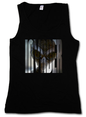 GRAY ALIEN INVADER TANK TOP GYM - UFO Majestic 12 Grey Area 51 TR3B Blue Book