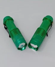 2 LED Flashlight Tactical Military Grade Torch Small Ultra Bright Light Lamp