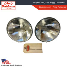 For 1940-1955 Desoto Chrysler Front 6 Volt Sealed Beam Head Lamp Light Bulb Pair