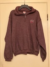 VTG Nike Pullover 1/4 Zip Sweatshirt Men's Sz M Made in USA Gray Tag 80s 90s