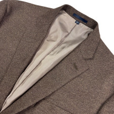 Jos. A Bank Men  s Wool Knit 2-Button Blazer Brown   42L