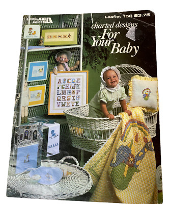 Leisure Arts-''Charted Designs for Your Baby''--Counted Cross Stitch Leaflet--#158