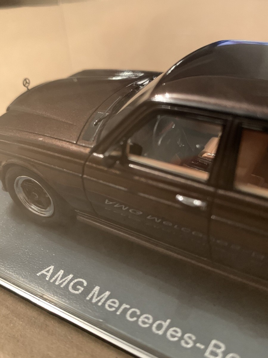 RARE AMG MERCEDES BENZ 280E 1/43 CAR MODEL IN BROWN BY NEO