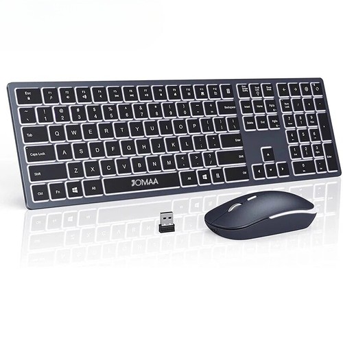 Wireless Ultra Slim Full Size Keyboard and Mouse Combo Rechargeable 2.4G USB - 第 21/22 張圖片