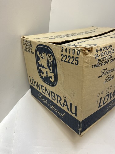 Lowenbrau Beer Vintage Beer Box Case from 1981 Bar Room Man Cave Decor 80’s - Picture 6 of 20