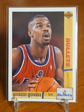 1991-92 Upper Deck Bullets Basketball Card #330 Haywoode Workman Rookie