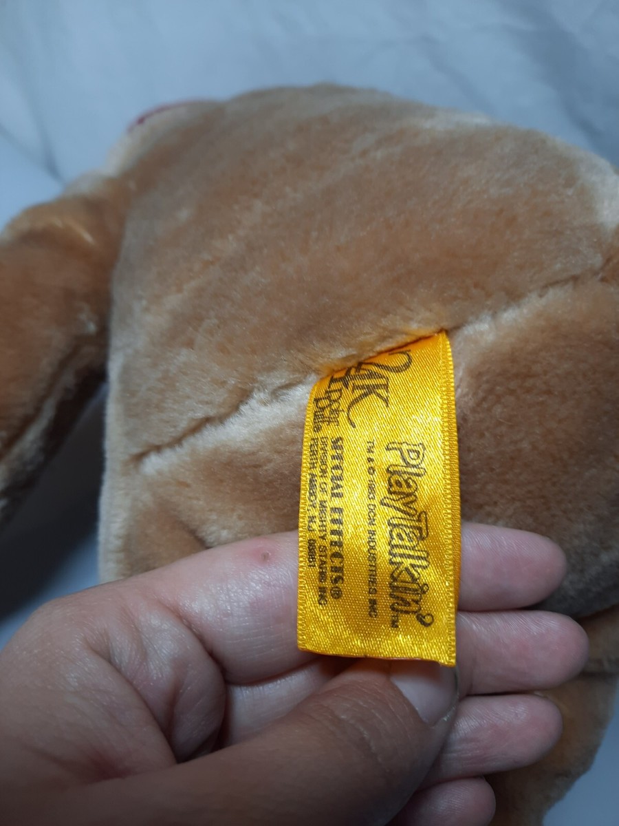 Vintage 1993 24 K Polar Puff Bubba Bear Play Talkin' Puppet