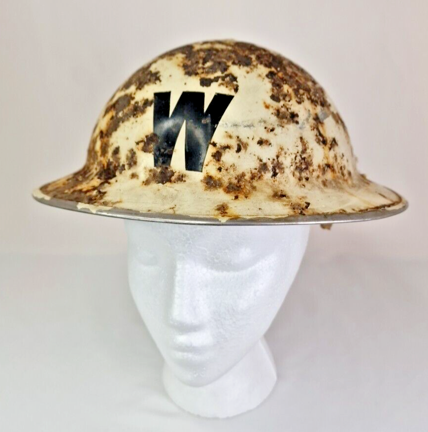 WW2 Warden Brodie Helmet Original Condition Home Front Film Set Props