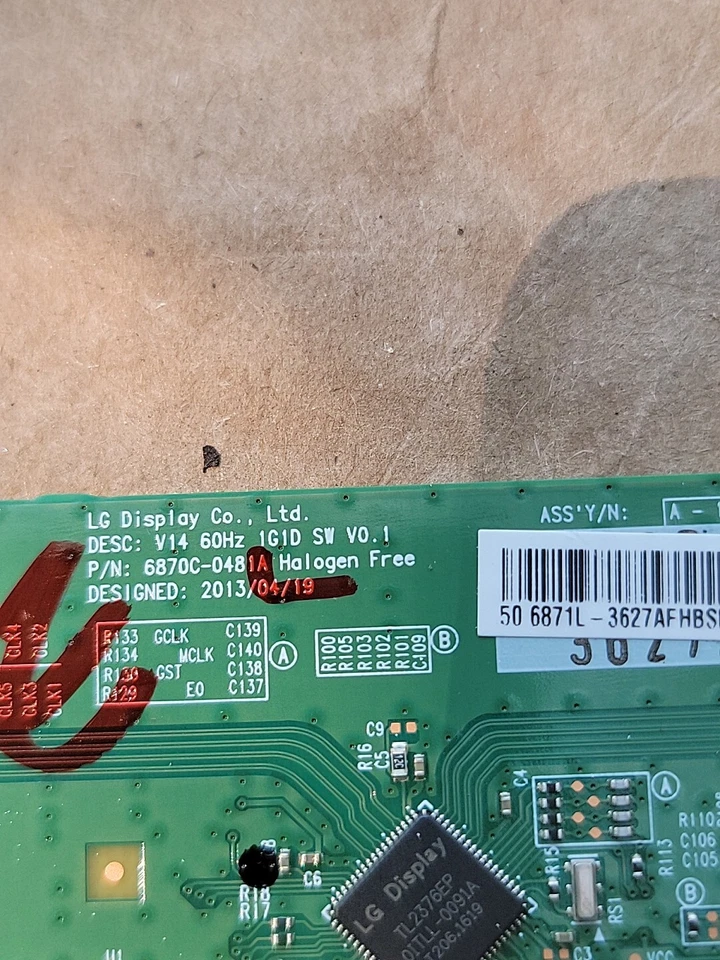 FUNAI LF503EM7F TCON 6870C-0481A - - Image 2 of 3