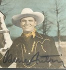 1950's Gene Autry Signed / Autographed Color Exhibit Card  RARE — photo 3