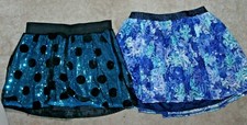 Choice of 2  JUSTICE Girls Sz 12 SKIRTS netting overlay w/ shorts underneath 