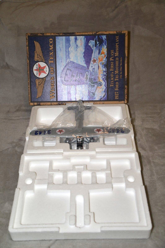 TEXACO Airplane Coin Bank #7, 1927 Ford Tri Motor Monoplane, NIB