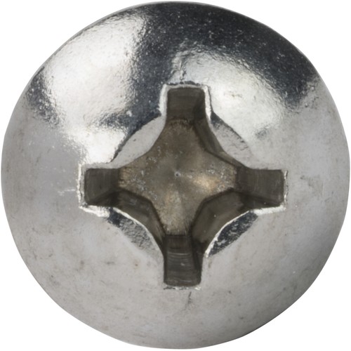 Tornillos de chapa de cabeza redonda Phillips #8 x 1/2" 18-8 de acero inoxidable cantidad 100 - Imagen 4 de 4