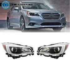 For 2015-2017 Subaru Legacy Outback Right&Left Headlight Halogen Headlamp Black
