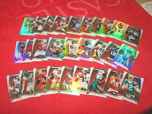 2012 Topps Platinum Football 28 verschiedene rote Parallelkarten (18-25)