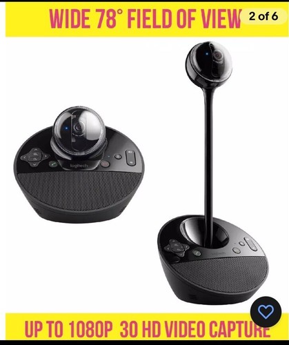 Logitech Desktop Video Conferencing Solution,Full HD 1080p B23 -BCC950 - Black - Afbeelding 2 van 8