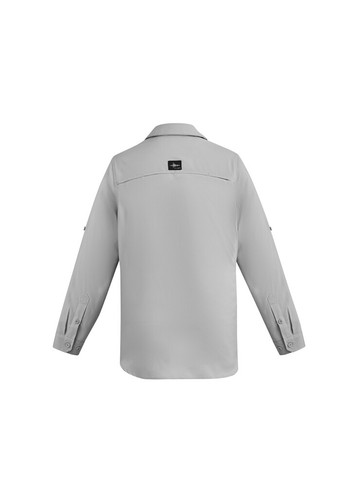 Syzmik Men's Outdoor Ultra Light Weight Long Sleeve Shirt Ripstop 100gsm Fabric - Picture 8 of 9