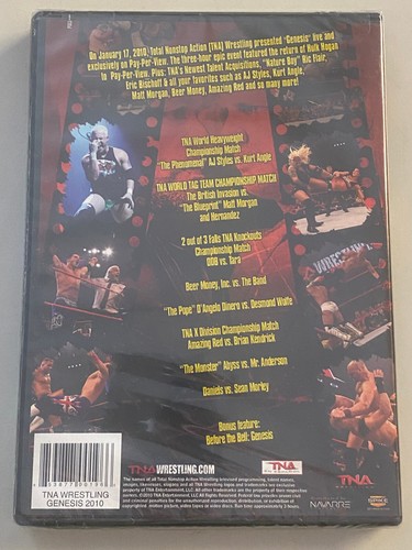 DVD TNA iMPACT Wrestling GENESIS 2010 NEW SEALED SIGILLATO - Foto 2 di 2