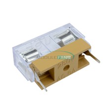 20PCS Panel Mount PCB Fuse Holder Case With Cover For 5x20mm Fuse 250V 6A New